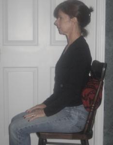 How to sit properly using a lumbar support